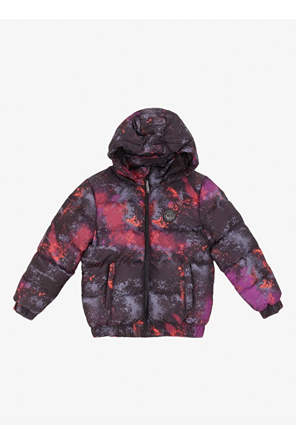 Siyah - Çok Renkli Erkek Çocuk Mont D4WB-MNT3150