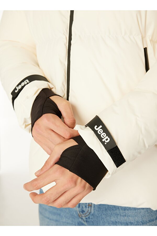 Beyaz Erkek Standart Kalıp Mont J4WM-MNT7279