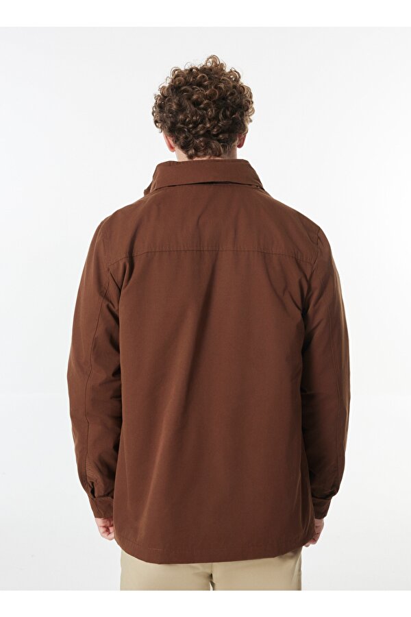 Kapüşonlu Kahve Erkek Mont J4WM-MNT7324