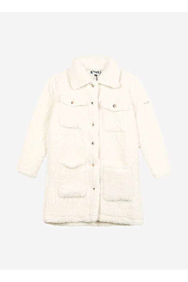 Beyaz Kız Çocuk Mont D3WG-MNT4