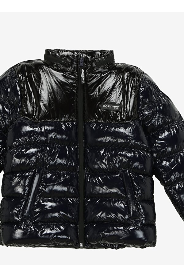 Lacivert Erkek Çocuk Kapüşon Yaka Basic Kapitone Mont D3WB-MNT3