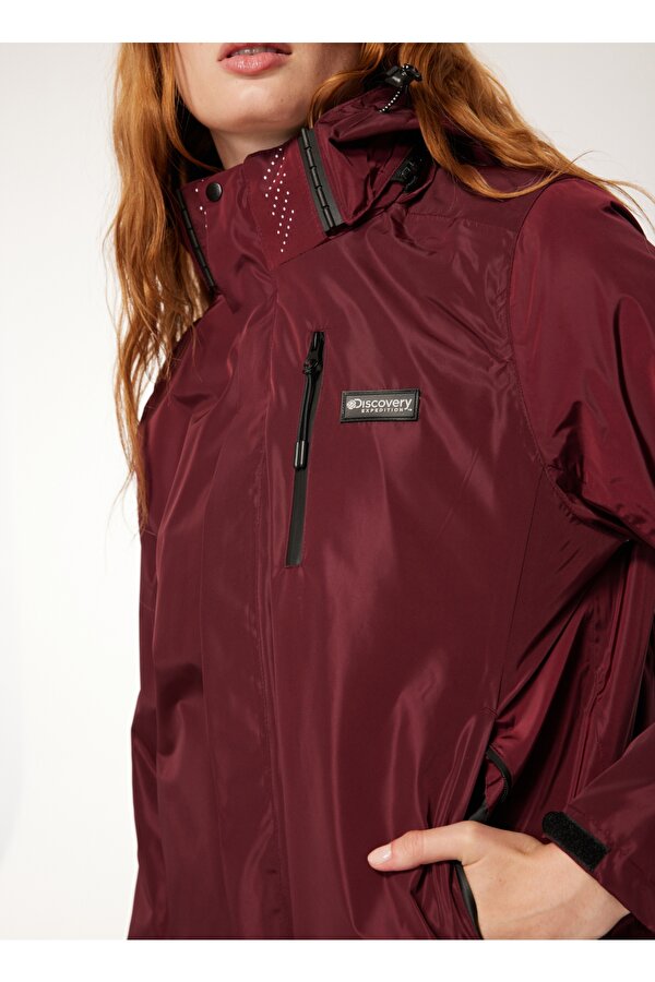 D3WL-MNT11 Bordo Düz Kadın Mont