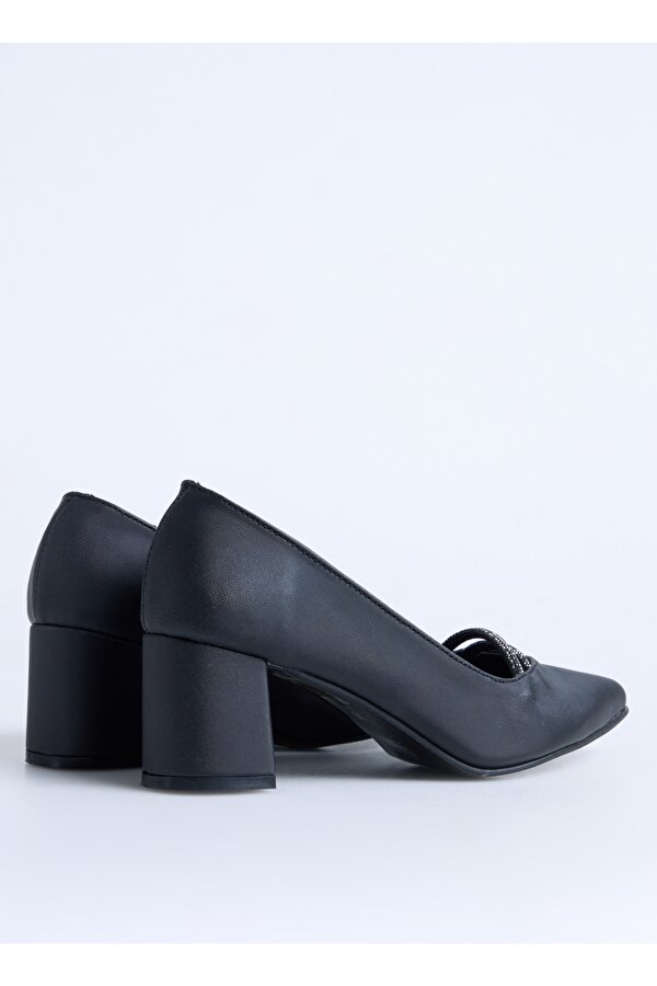 Siyah Kadın Topuklu Ayakkabı KAMAR