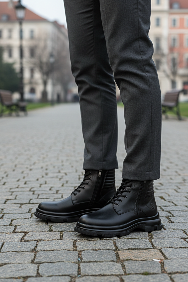 INCI MARTIN 5PR Siyah Erkek Postal