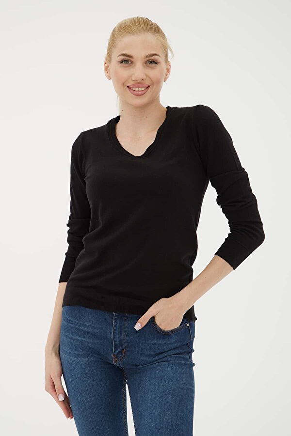 Bayan Kazak 25K0778K1 SİYAH