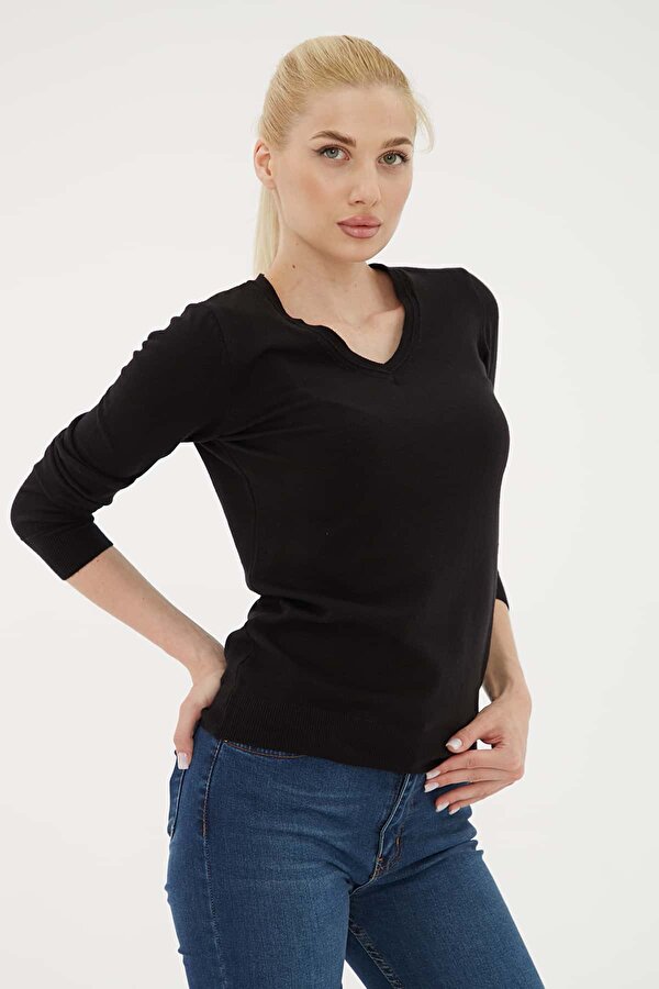 Bayan Kazak 25K0778K1 SİYAH