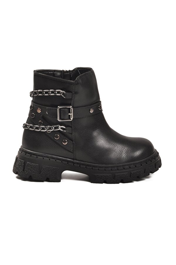 Siyah İçi Polarlı Kaymaz Kız Çocuk Bot Dante F