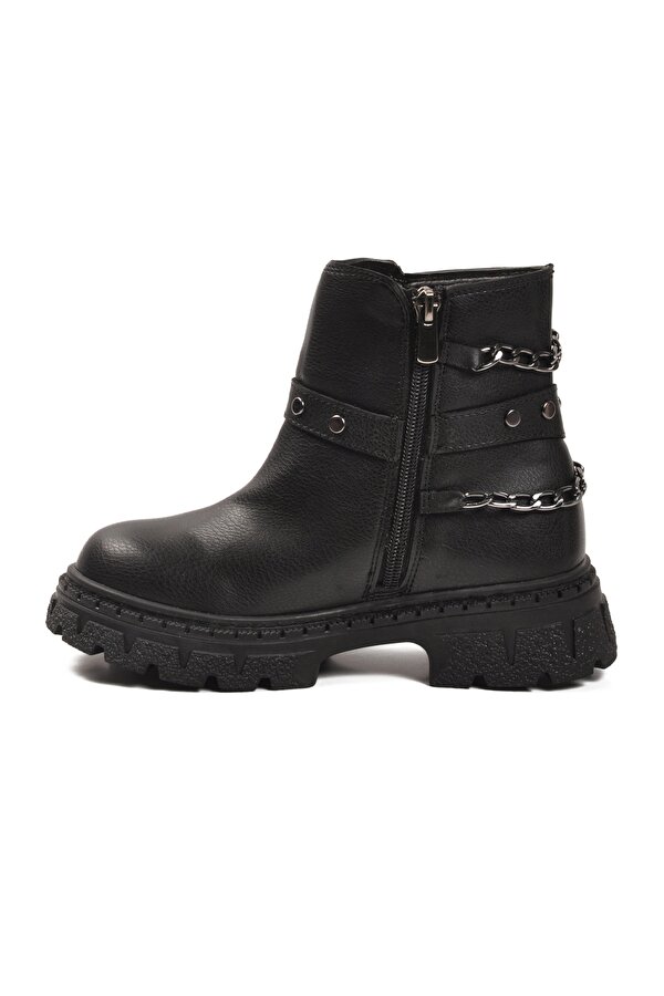 Siyah İçi Polarlı Kaymaz Kız Çocuk Bot Dante F