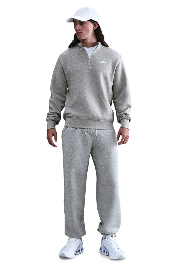 M NK CLUB BB HZ TOP GRI Erkek Sweatshirt