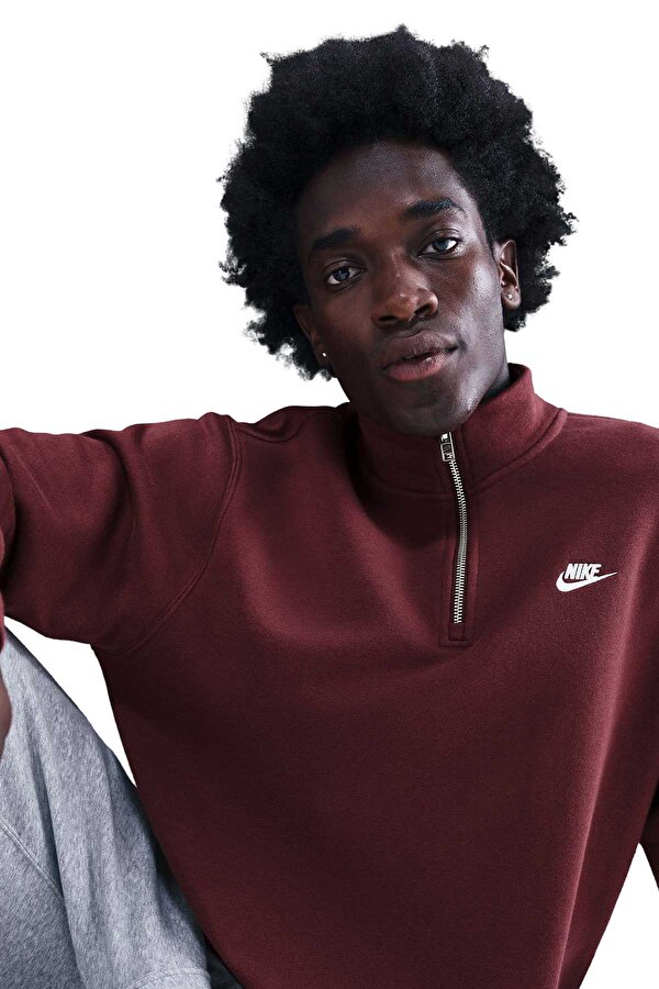 M NK CLUB BB HZ TOP Bordo Erkek Sweatshirt