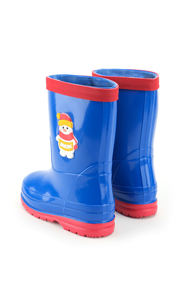 Erkek Çocuk Kışlık İçinde Çıkarılabilir Ek Çoraplı Su Geçirmez Yağmur Bot Çizme