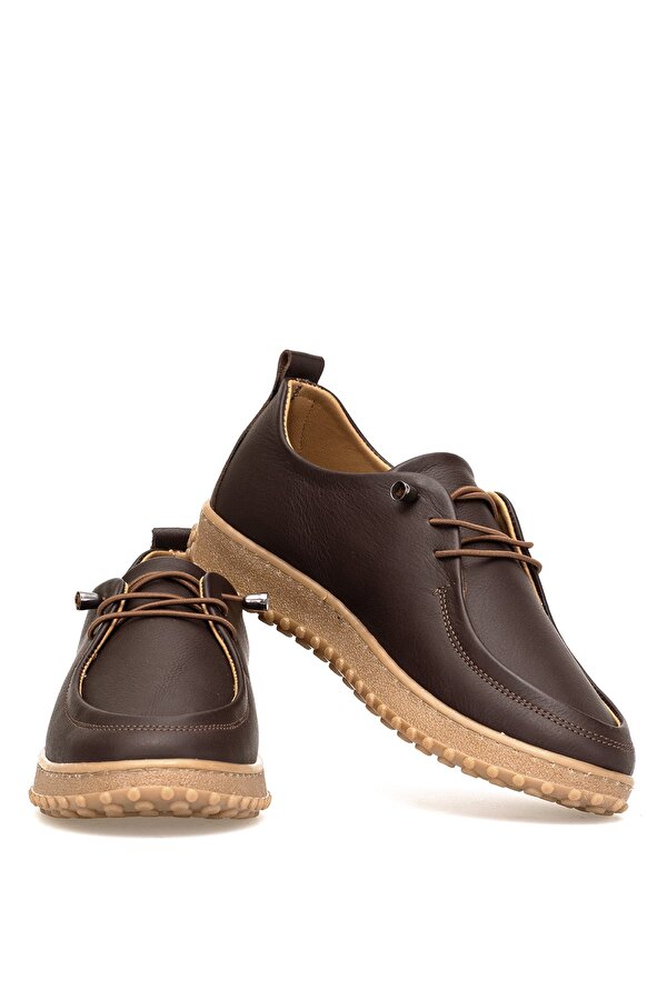 Elit ASSCL100 Kadın Hakiki Deri Casual Ayakkabı Kahverengi