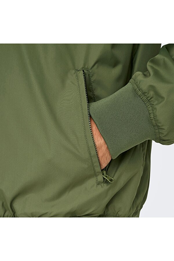 Gavin Bomber Erkek Haki Dik Yaka Ceket