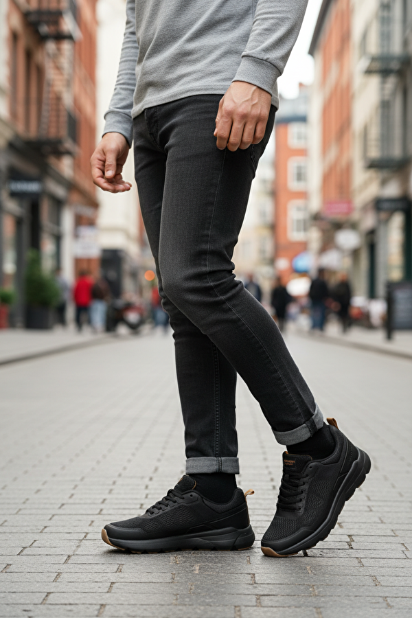 BRAGA 5PR Siyah Erkek Comfort Ayakkabı