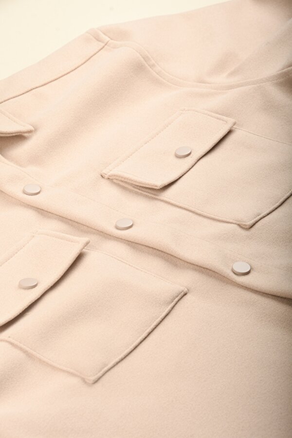 DeepSEA Erkek Krem Premium Kaşe Ceket – Şık, Modern ve Sıcak Tutan Tasarım Ceket Mont 2500559