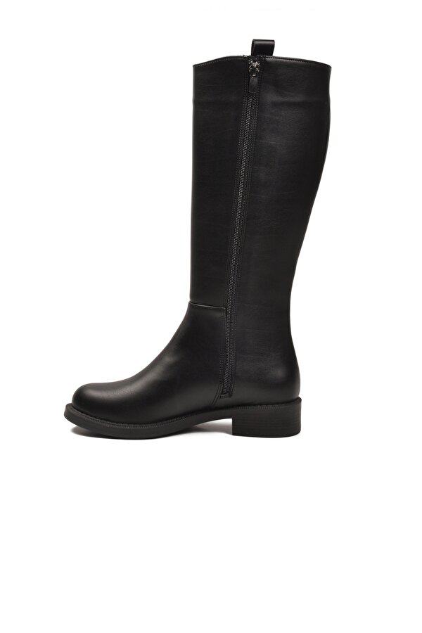 Siyah Cilt İçi Polarlı Fermuarlı Kadın Çizme 224578 Z