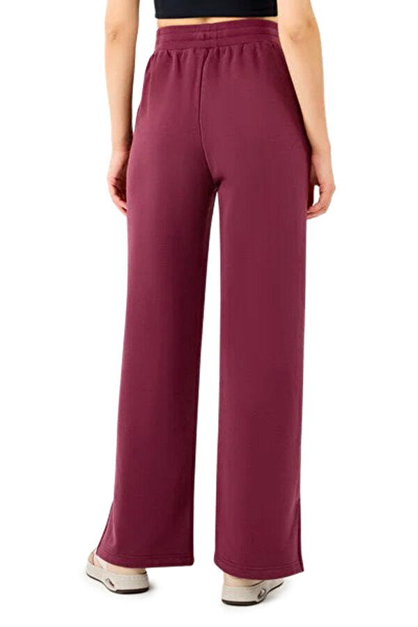 W Essential Wide Leg Regu Bordo Kadın Eşofman Altı