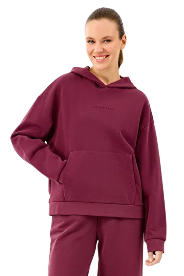 W Essential Hoodie Sweats Bordo Kadın Sweatshirt Fiyatları