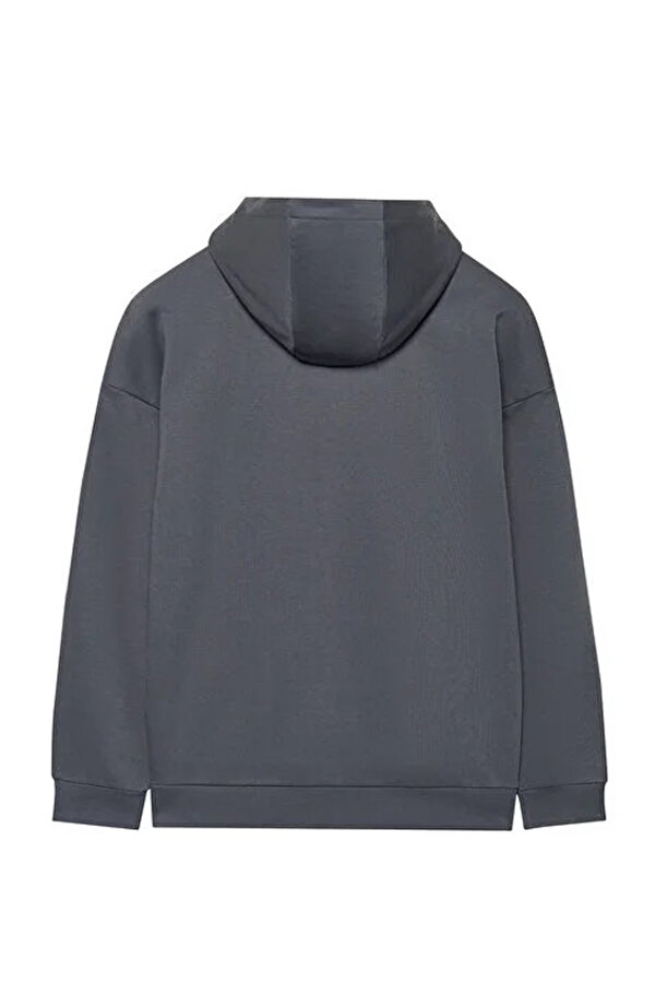 M Essential Full Zip Hood GRI Erkek Fermuarlı Sweatshirt