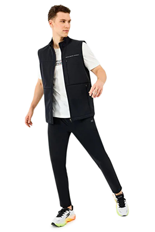 M FITTED TURTLENECK SOFTS Siyah Erkek Yelek