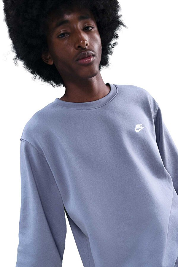 M NK CLUB FT CREW İndigo Erkek Sweatshirt