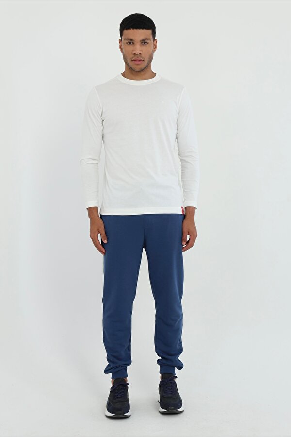 Açık Lacivert Bağcıklı Erkek Regular Fit Eşofman Altı