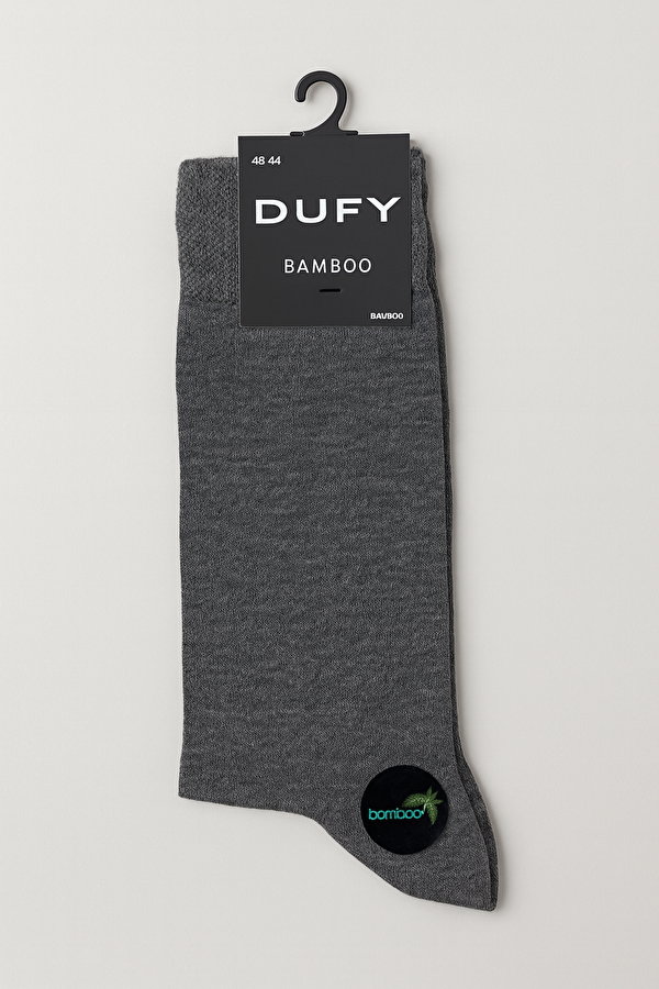 Gri Düz Erkek Bamboo Çorap