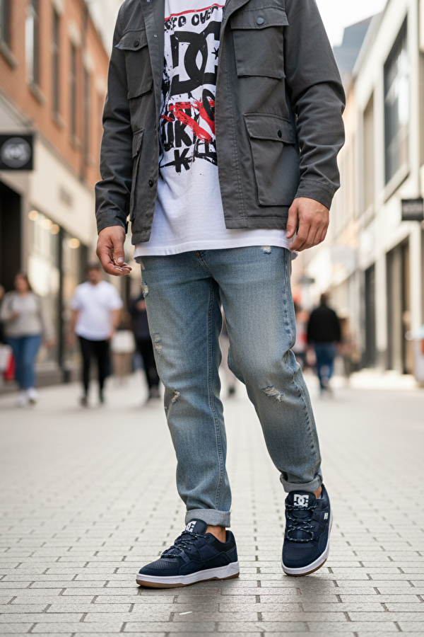 CONSTRUCT Lacivert Erkek Sneaker