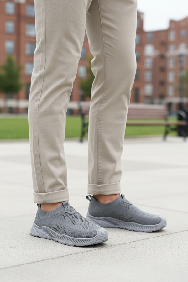 238607 5FX GRI Erkek Slip On
