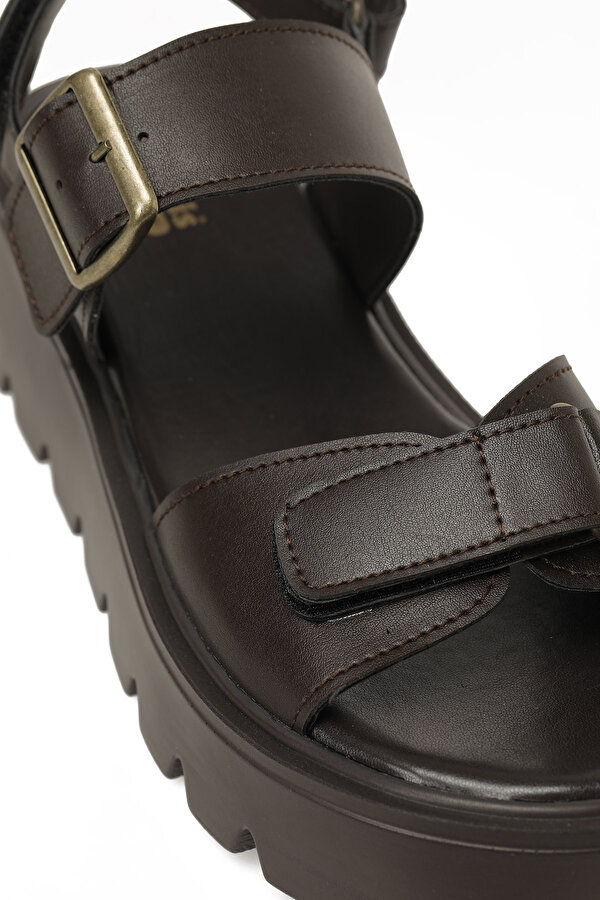 325583.Z 5FX Kahverengi Kadın Dolgu Topuk Sandalet