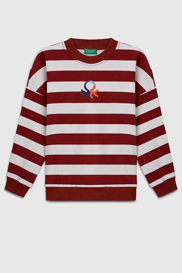 Erkek Çocuk Sweat BNTB23297 Kırmızı Çizgili