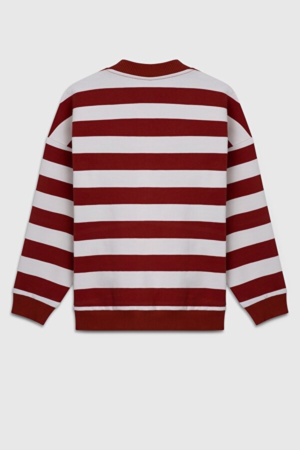 Erkek Çocuk Sweat BNTB23297 Kırmızı Çizgili