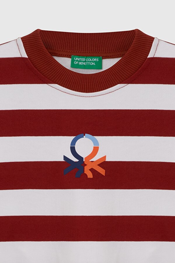 Erkek Çocuk Sweat BNTB23297 Kırmızı Çizgili