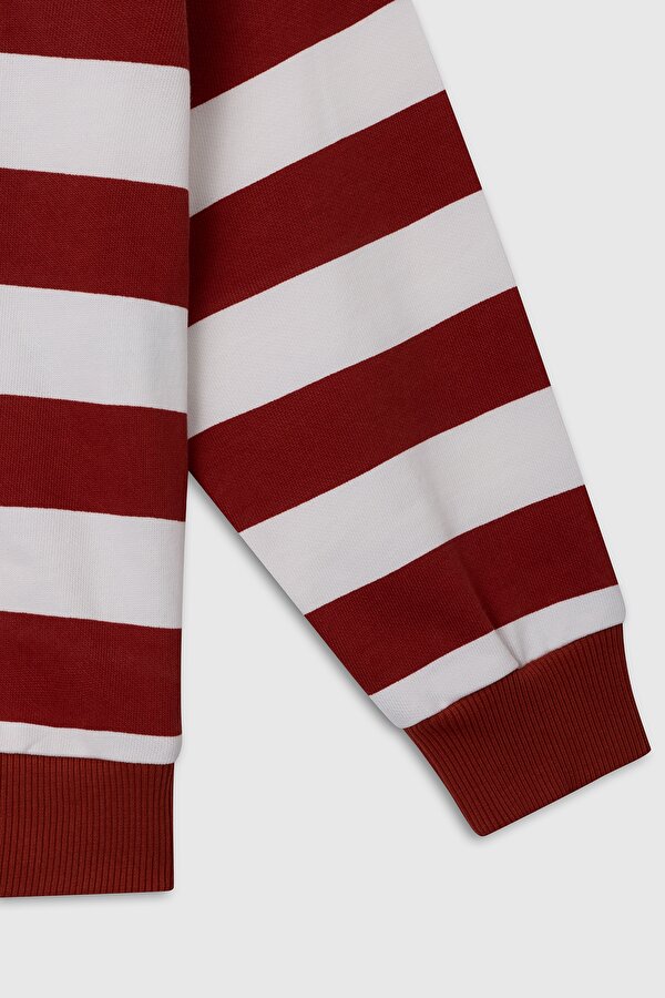 Erkek Çocuk Sweat BNTB23297 Kırmızı Çizgili