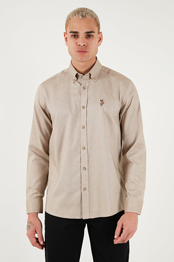 Erkek Gömlek G081SZ0042225643 HAKİ