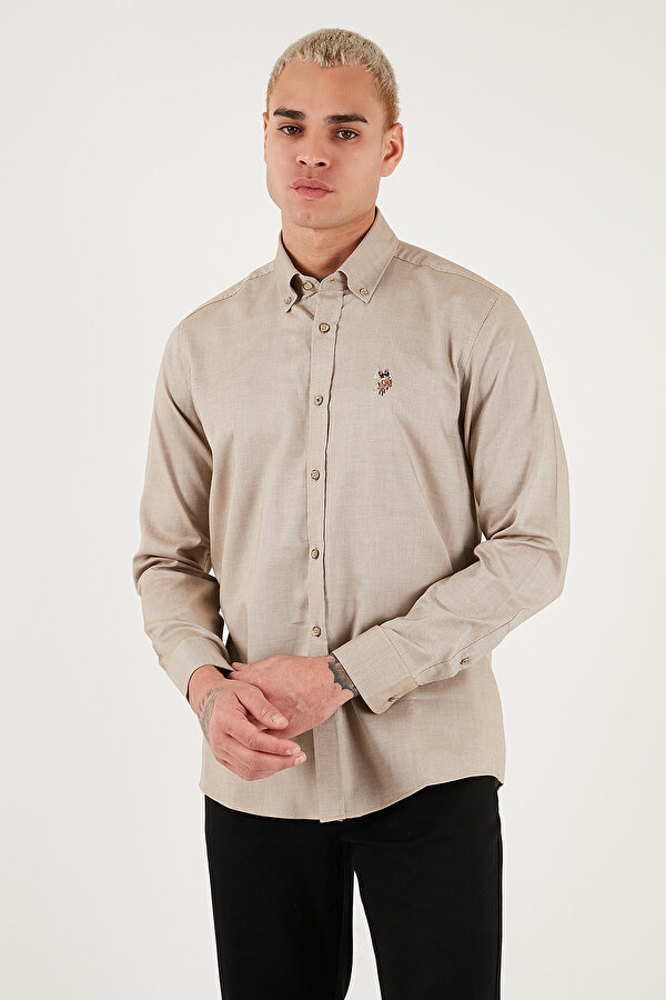 Erkek Gömlek G081SZ0042225643 HAKİ