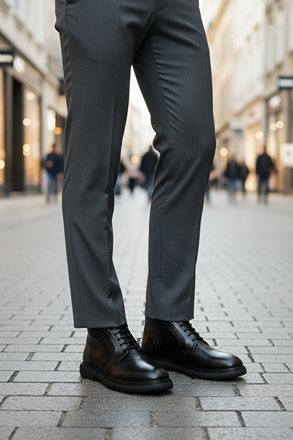 INCI SINT 4PR Siyah Erkek Klasik Bot