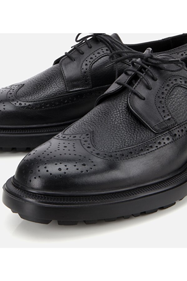Erkek Deri Siyah Yumuşak Dokulu Günlük Ayakkabı