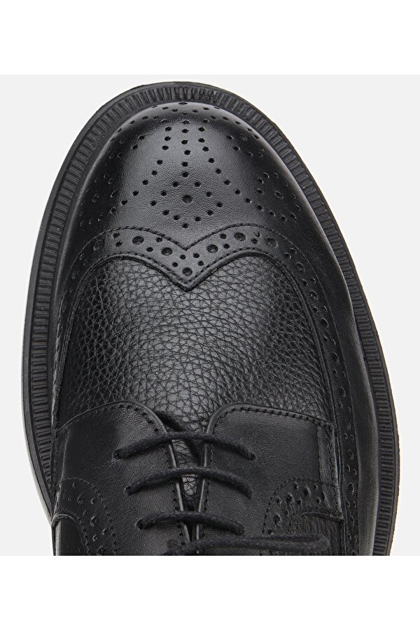 Erkek Deri Siyah Yumuşak Dokulu Günlük Ayakkabı