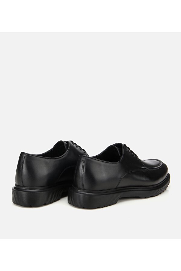 Erkek Deri Siyah Dikiş Detaylı Günlük Ayakkabı