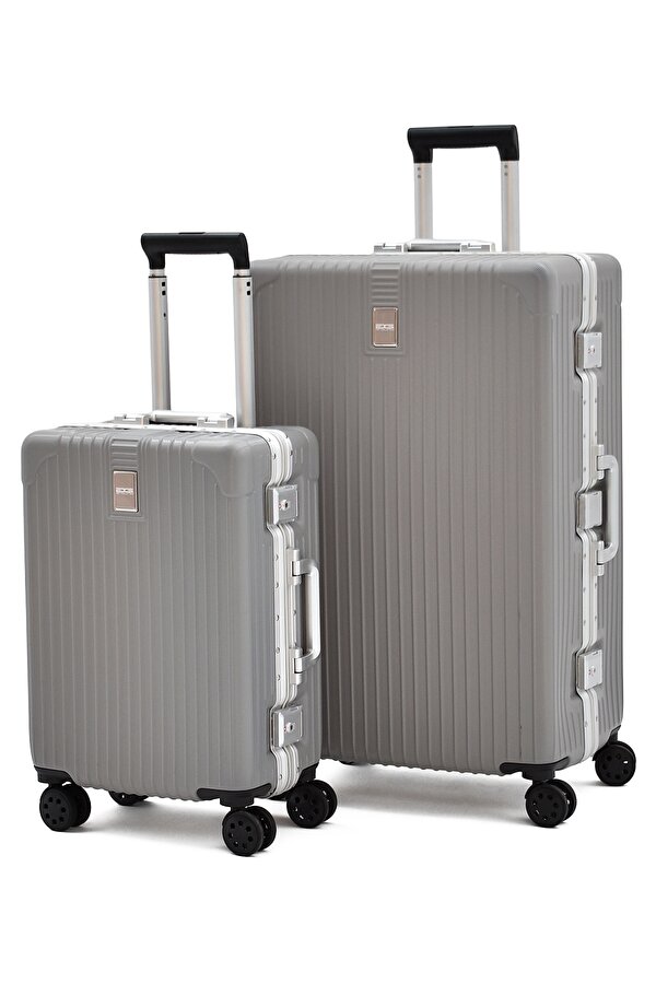 Alüminyum Alaşımlı 2 li Valiz Seti Büyük - Kabin Boy – TSA Kilitli, Ultra Dayanıklı, Sessiz Tekerlek