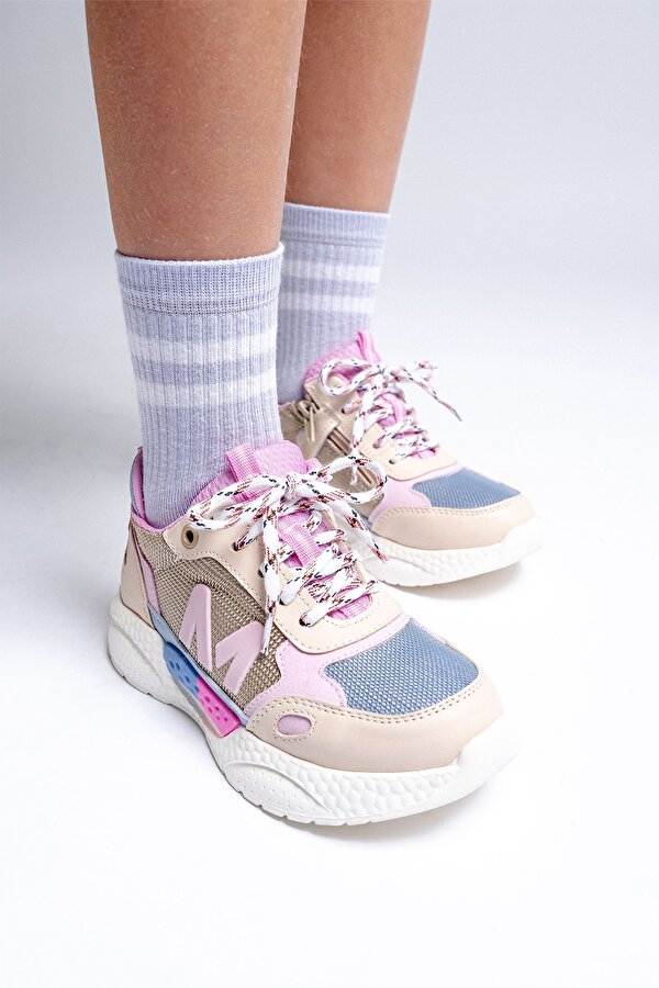 Kız Çocuk Bej Günlük Spor Ayakkabı