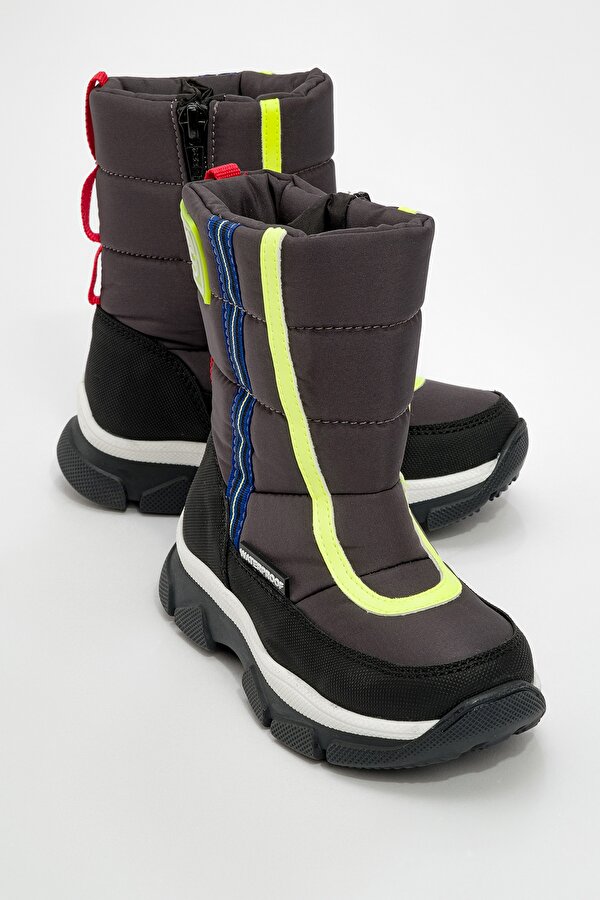 Erkek Çocuk Antrasit Su Geçirmez Anatomik Günlük Bot