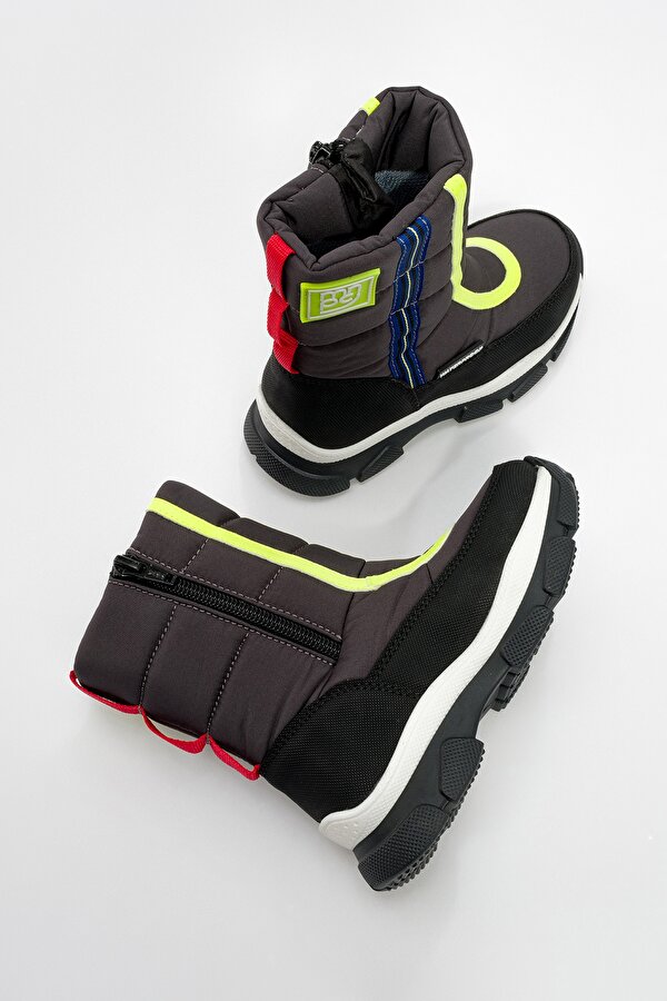 Erkek Çocuk Antrasit Su Geçirmez Anatomik Günlük Bot