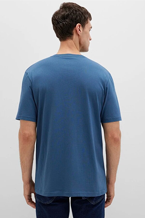 M0611789-90609 İstanbul Baskılı Tişört Erkek T-Shirt