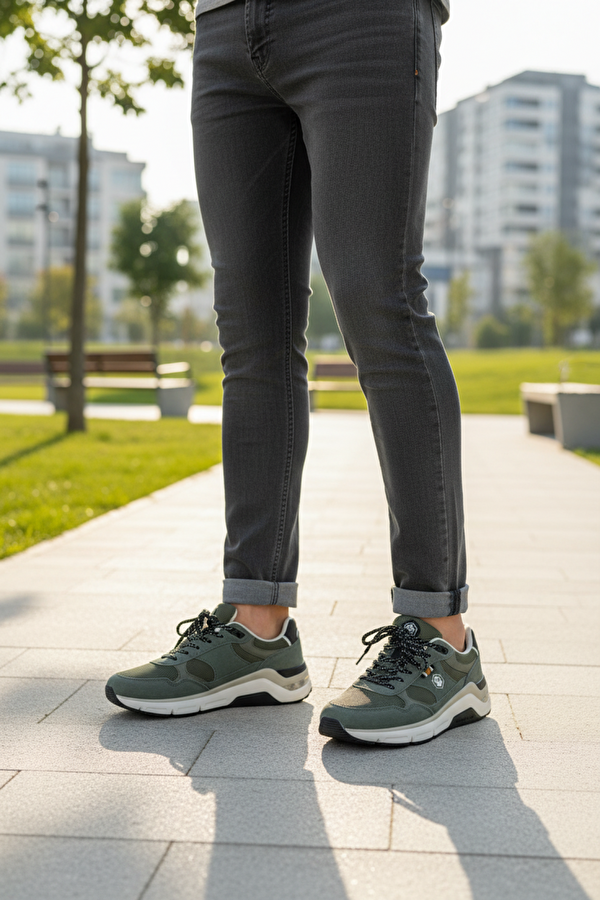 ROLANDO 5PR Haki Erkek Spor Ayakkabı