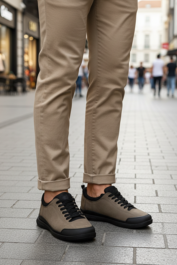 ERGAN-N 5PR Kum Rengi Erkek Günlük Ayakkabı