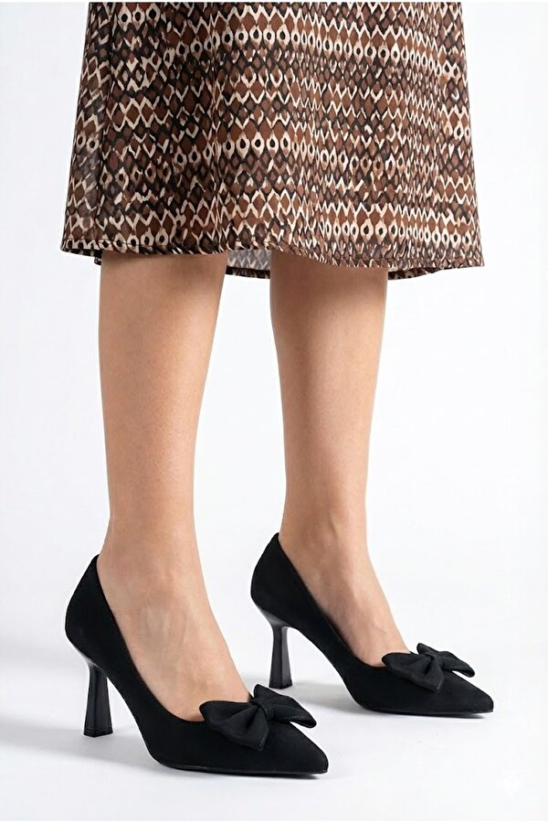 Elit 25KMST1185Z Kadın Klasik Topuklu ayakkabı Siyah