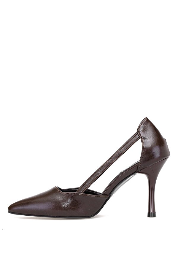 Elit 25KMST1302C Kadın Klasik Topuklu ayakkabı Kahverengi