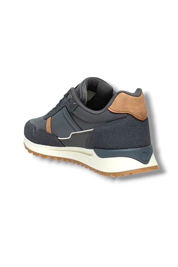 Stone 8508-26 Cilt Deri Anatomik Sneaker Füme Taba 36-40